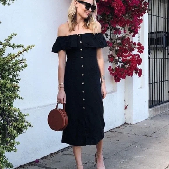 knee length dresses for ladies Temptation Linen Dress | Bohomey